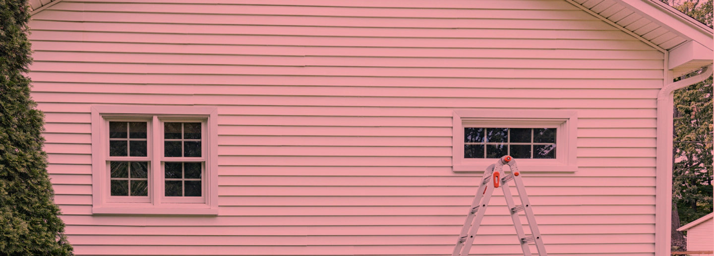 white and clean house siding